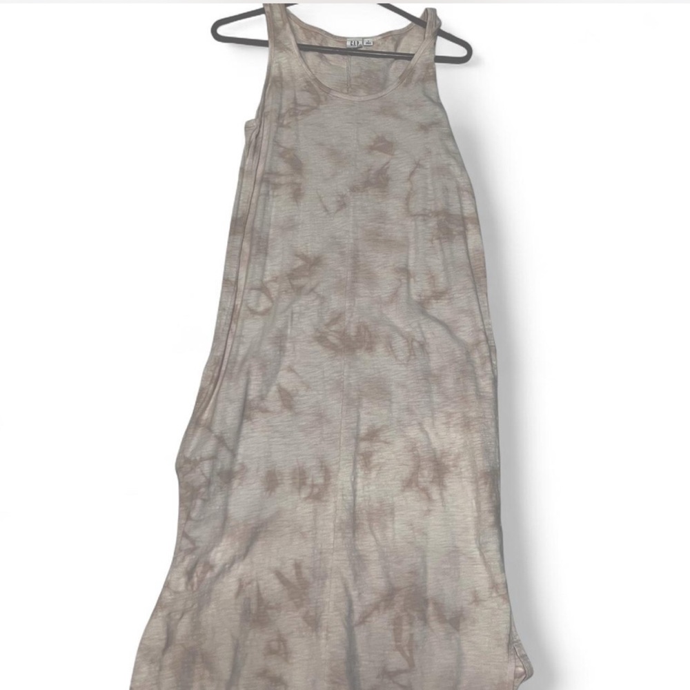 Sleeveless Tie-Dye Maxi Dress